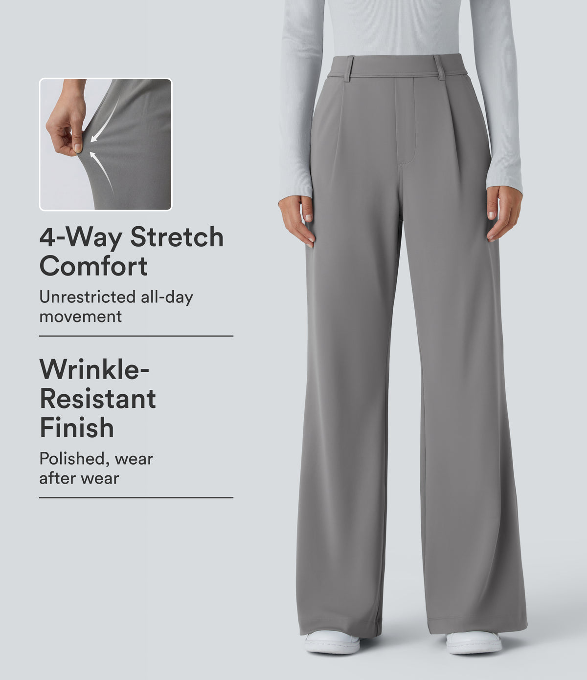 Halara Flex™ DayStretch High Waisted Pocket Work Flare Pants