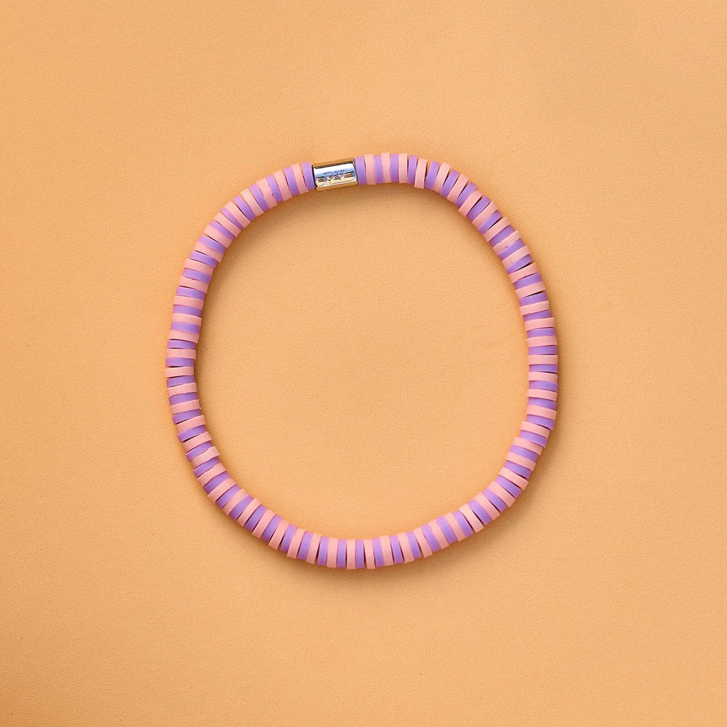Violet Sunrise Seascape Stretch Bracelet