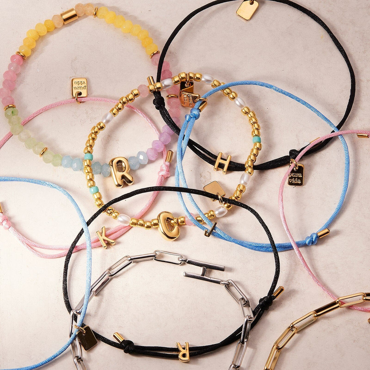 Initial Charm Bracelet