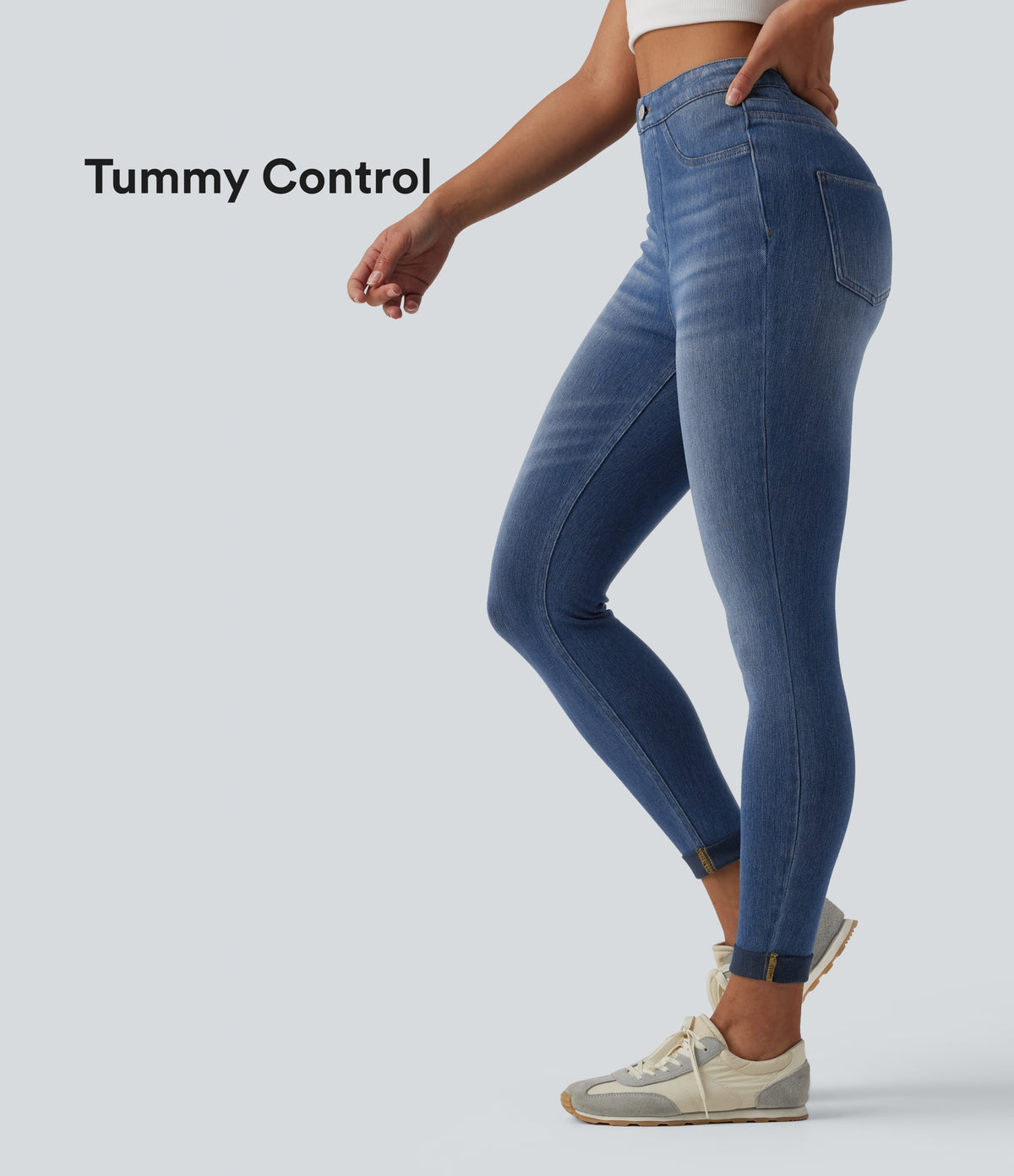 Halara Flex™ High Waisted Tummy Control Casual Jegging with Pockets