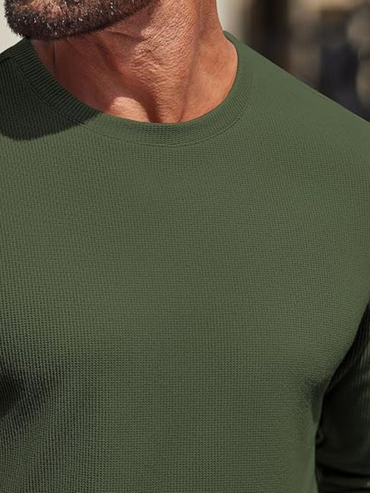 Cloud-Soft Waffle Knit Long Sleeve Tee (US Only)