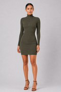 The Ribbed Zip Dress