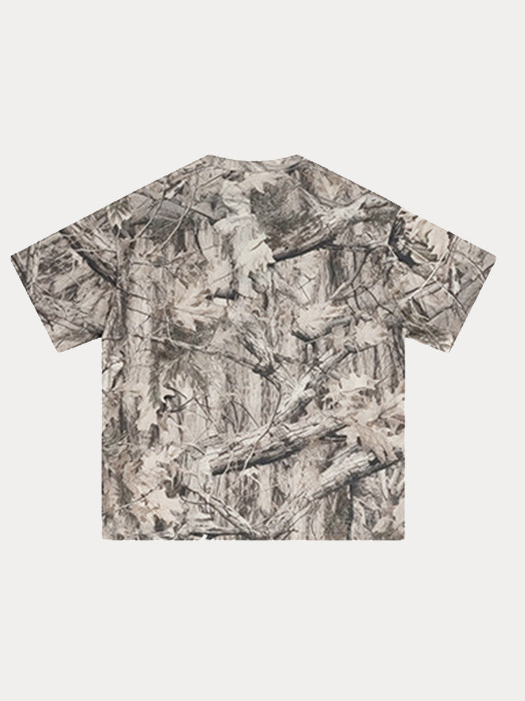 Men's Abstract Ink Print Shorts