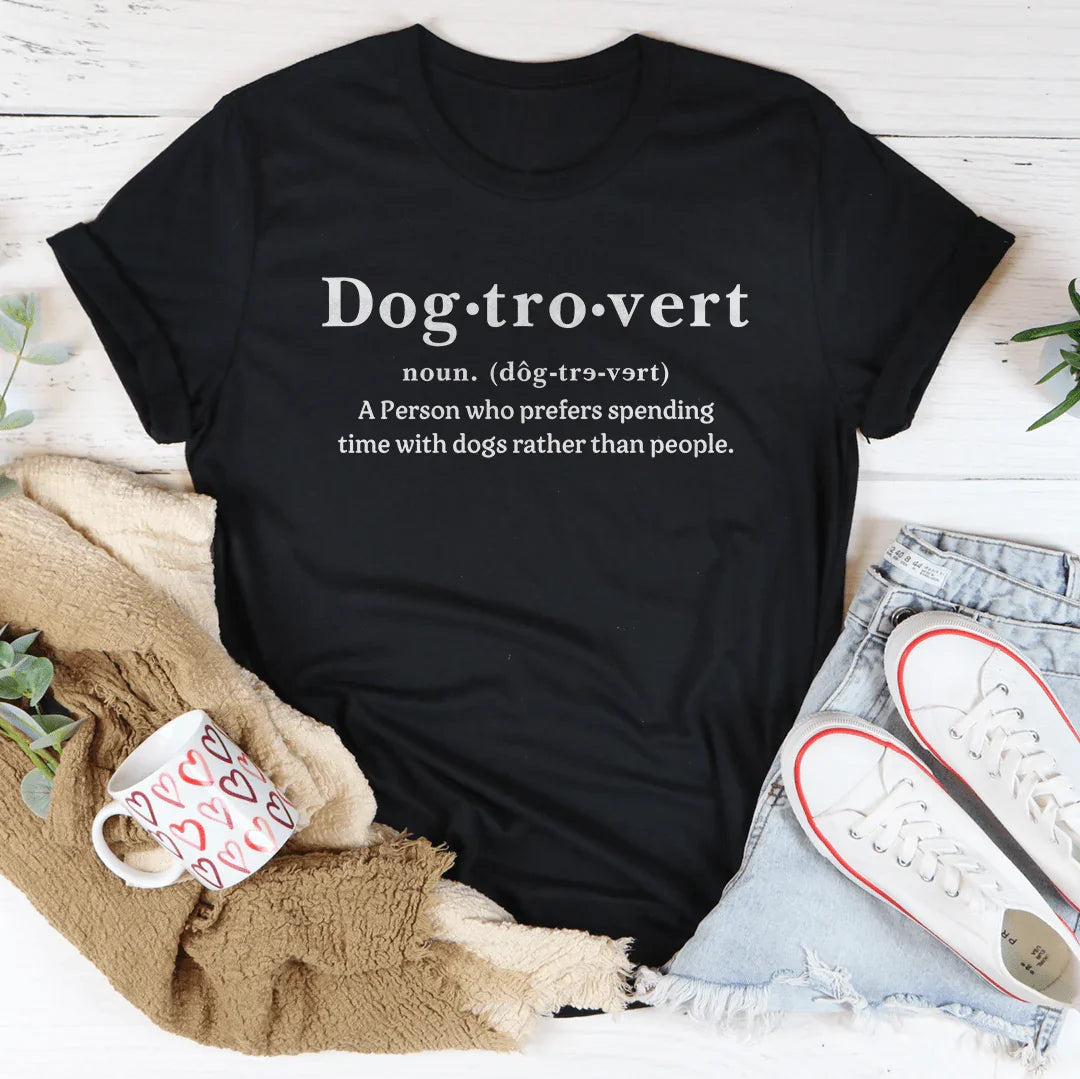 Dog Tro vert A Person Who Prefers Spending Time Tee
