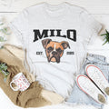 Personalized Dog Face Pet Lover Gift for Dog Moms Tee